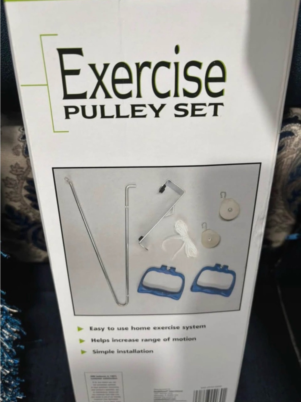 Exercise Pulley Set - Home Pulley System in Blue -